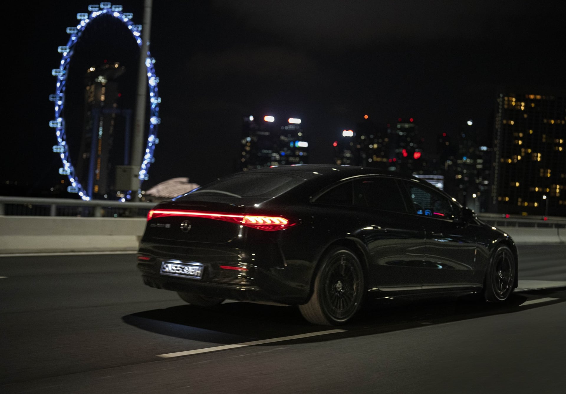 Luxury sedan in Singapore